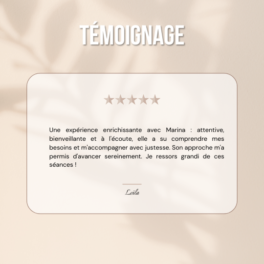 Témoignage client coaching Guadeloupe Paris
